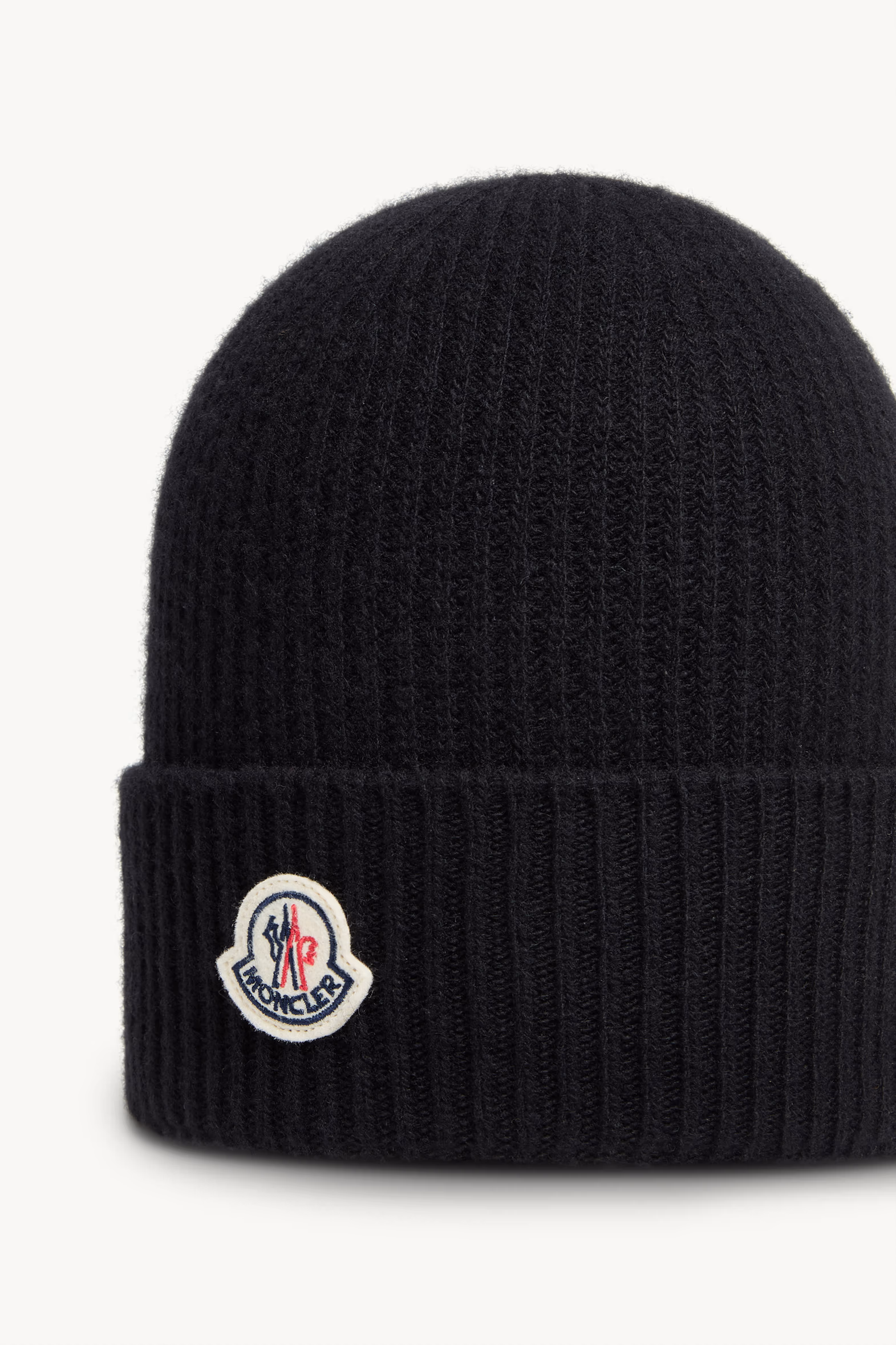 Wool & Cashmere Beanie Men Black Moncler 3